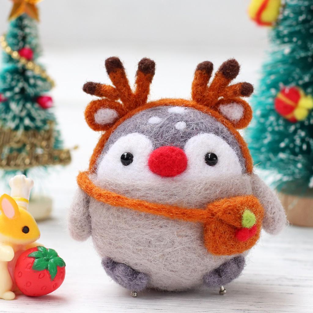 2x Penguin Needle Felting Starter Kit for Beginners with Instruction