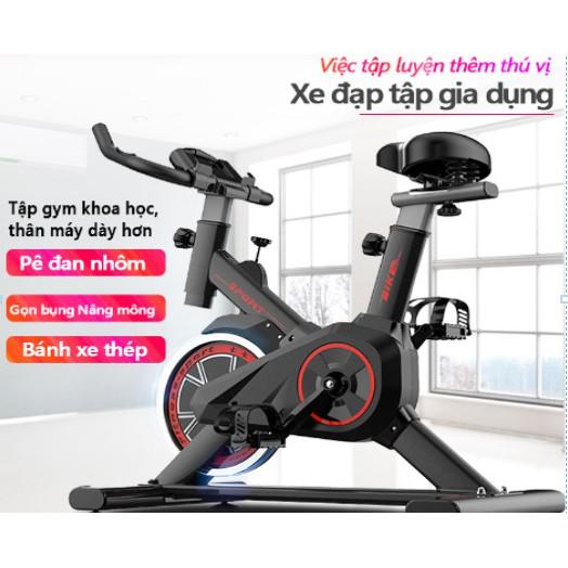 Xe đạp thể dục Sport, kiểu dáng thể thao Tặng kèm đồng hồ+Trụ đấm bốc