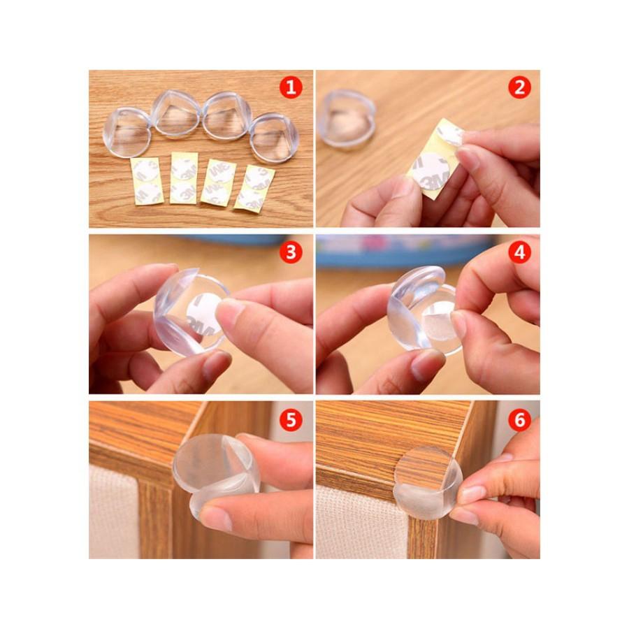 Combo 4 miếng bịt góc bàn an toàn cho bé