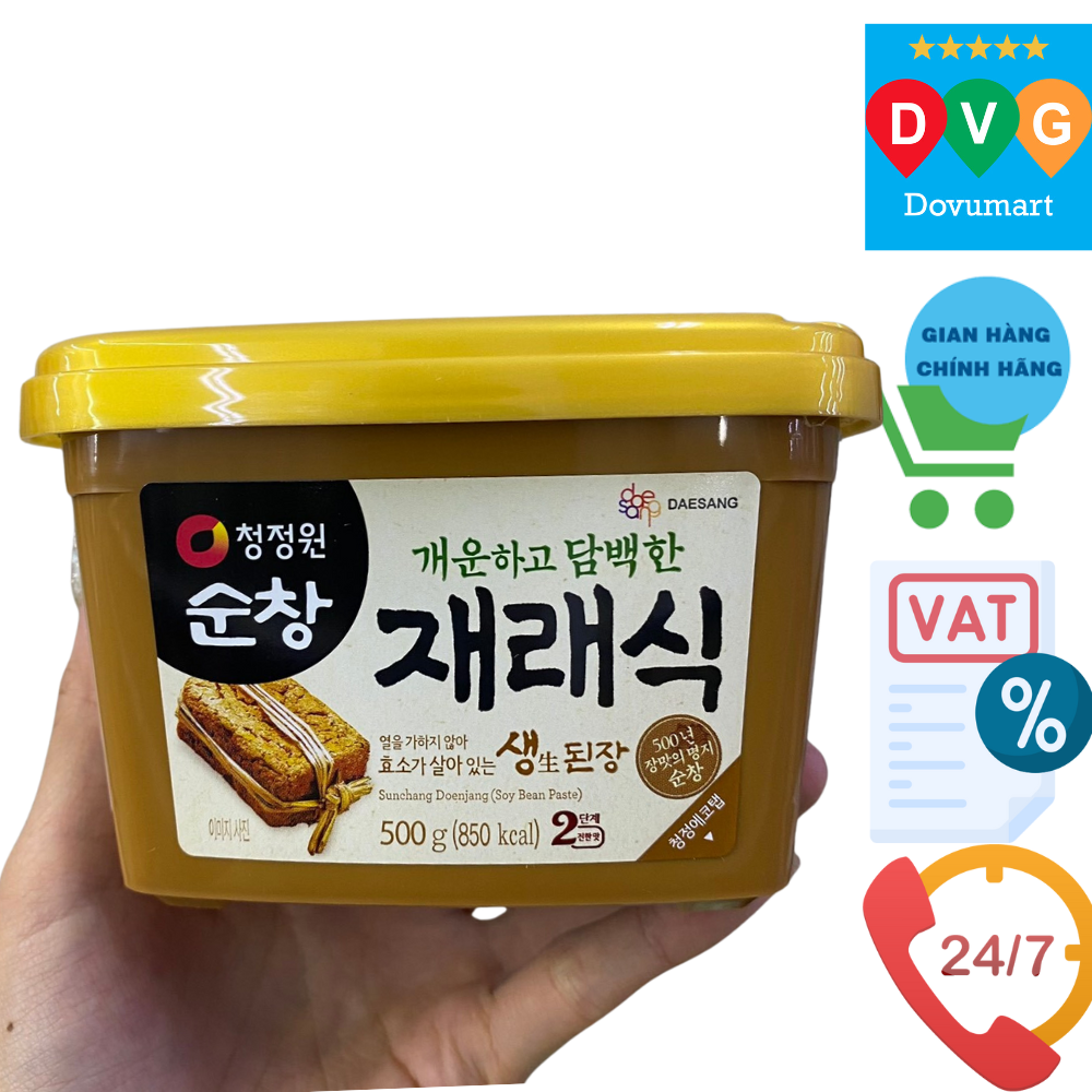 Tương Đậu Lên Men Truyền Thống Daesang Hàn Quốc Hộp 500G / 대상) 재래식생생된장 500G