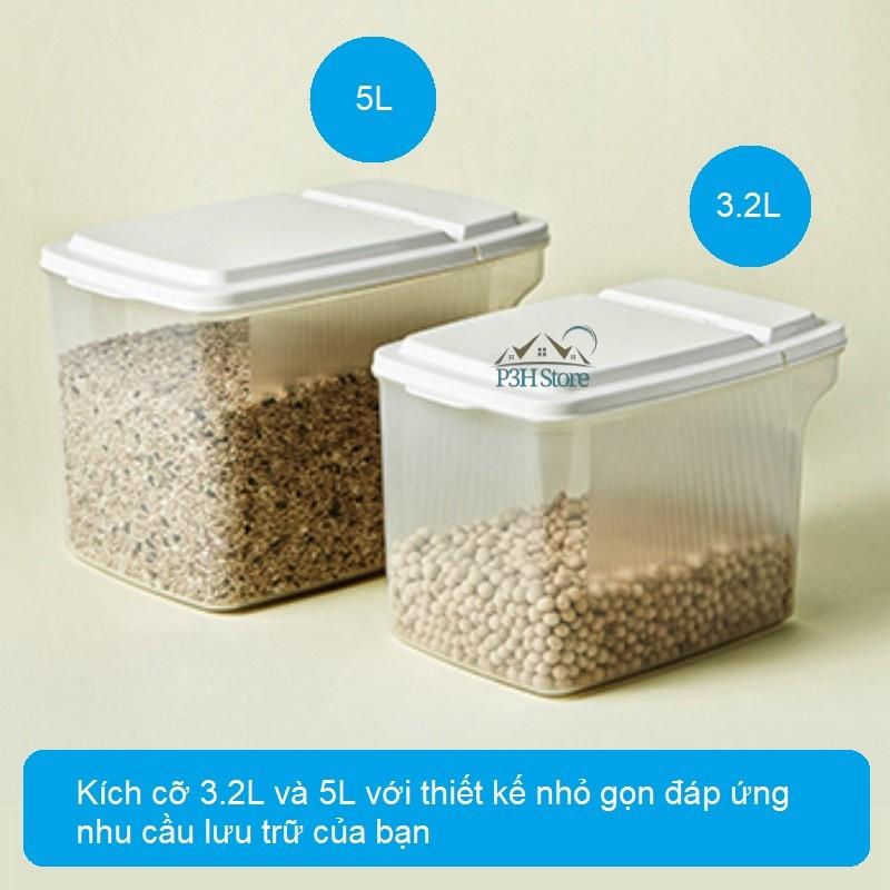 Hộp nhựa có tay cầm Lock&Lock Handy Container dùng bảo quản thực phẩm P-1738 P-1739