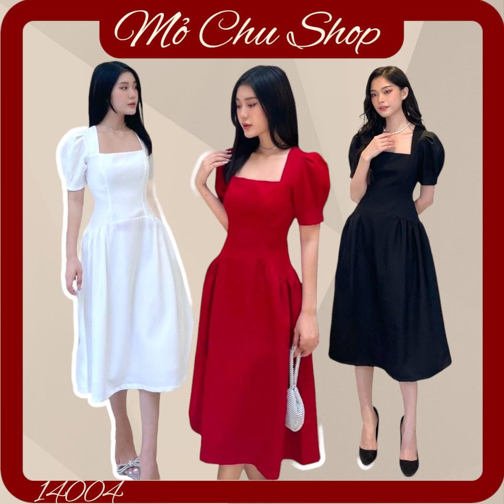 ĐẦM XOÈ TAY PHỒNG NHÚN HÔNG  14004