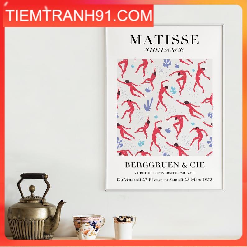 Tranh treo tường | Tranh Henri Matisse - The Dance, Matisse Printable Poster, Modern Wall Print