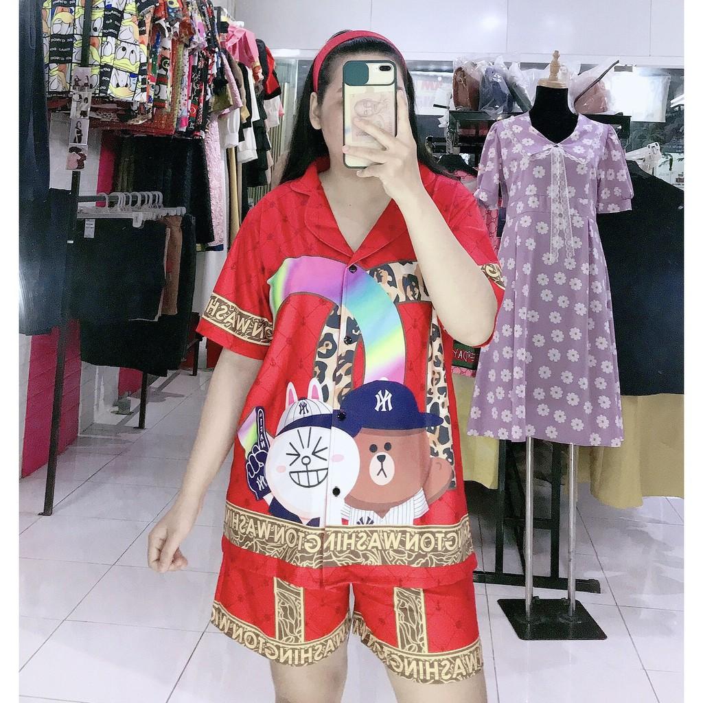 PIJAMA ĐÙI THUN LẠNH CO GIÃN 4 CHIỀU IN HÌNH 3D THAILAND