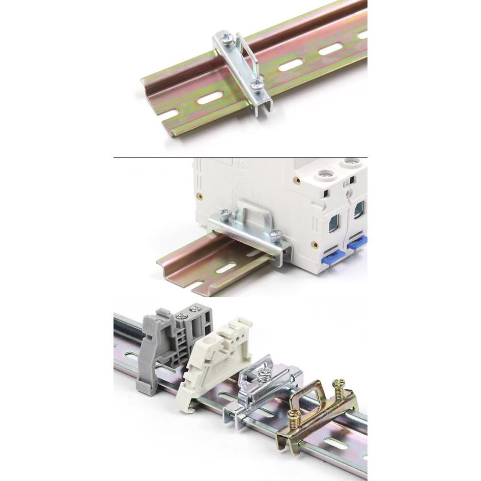Khoá cầu đấu uk,miếng chặn hai đầu domino,chặn cầu đấu uk,chặn thanh ray dinrail,chặn cuối hàng kẹp có vít