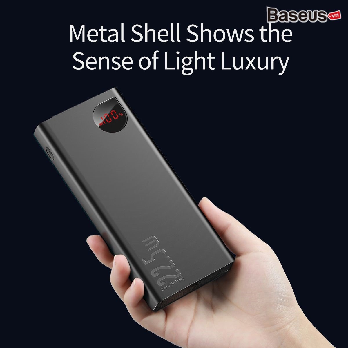 Pin dự phòng sạc nhanh 22.5W Baseus Adaman Metal Digital Display Quick Charge Power Bank 20000mAh - hàng chính hãng