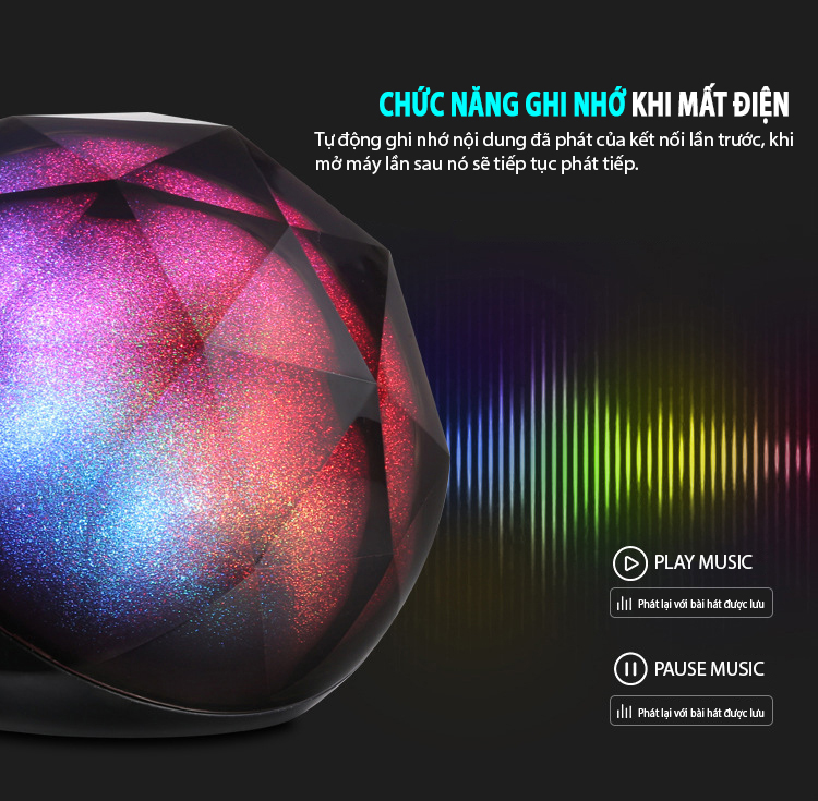 Loa bluetooth 7màu COLOR BALL