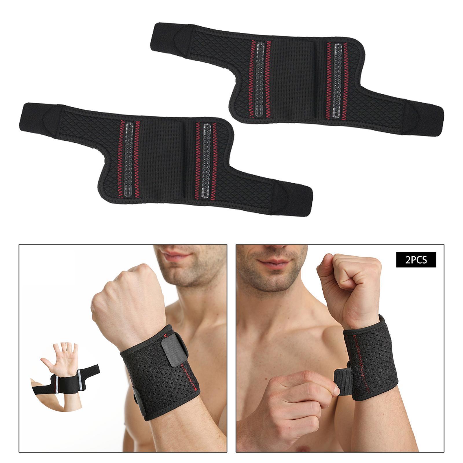 1 Pair Wrist Wrist Guard Wrist Wrap Wrist Strap for Cycling Tennis