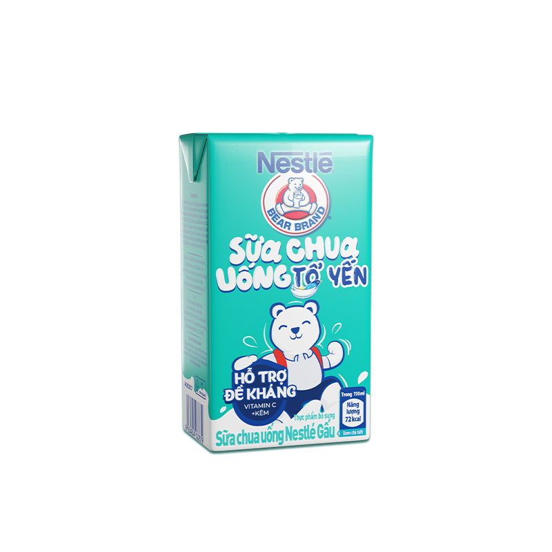 Sữa chua tổ yến Nestlé Yogu Gấu (thùng 48 hộp x 110ml)