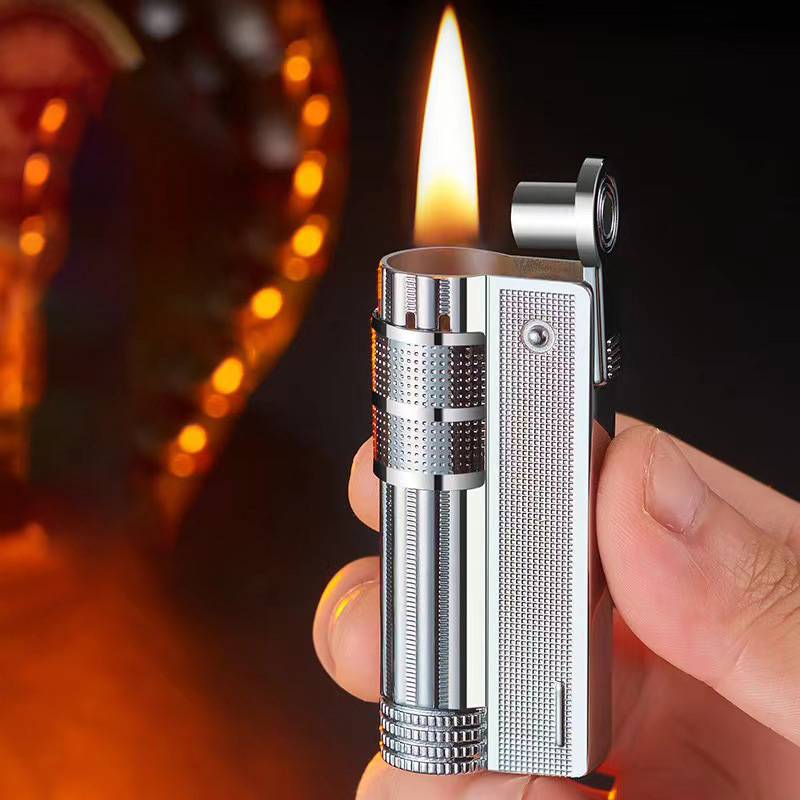 Bật lửa hộp quẹt xăng đá IMCO cổ điển kim loại nguyên khối - xài xăng