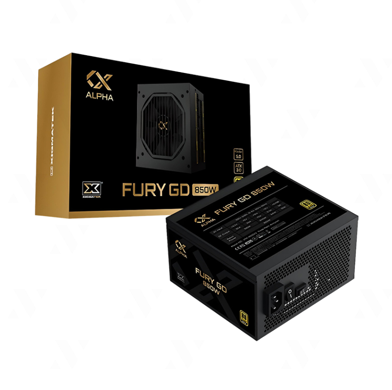 Nguồn Máy Tính XIGMATEK Fury GD 850W | 80 Plus Gold | PCI-E Gen 5.0 | ATX 3.0 | 100% Cáp Dẹp - Hàng Chính Hãng