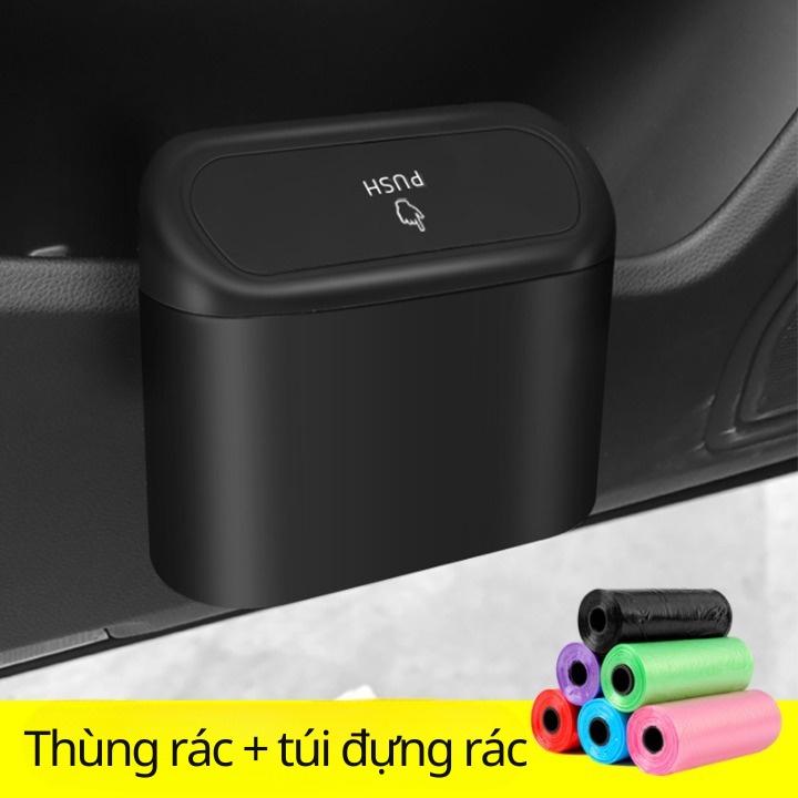Thùng Rác Ô Tô Có Nắp Đậy - Thùng Rác Mini Treo Cửa Ô Tô 6 BY-1079