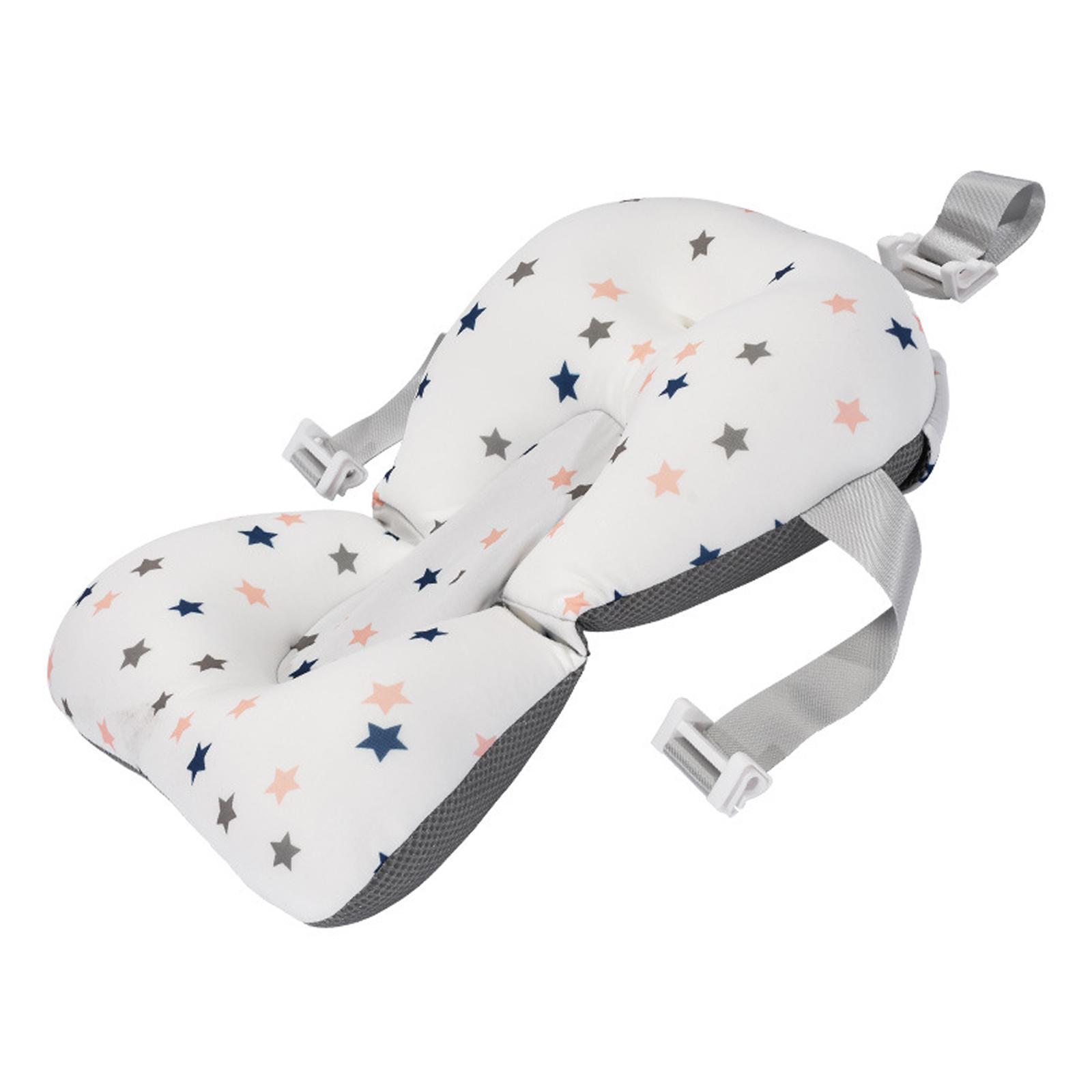 Anti-Slip Baby Bath Support Seat Soft Baby Bath Pillow for 0-6 Months