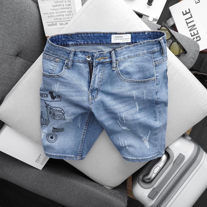 Quần Short Jean Nam big size xuất khẩu - co giãn