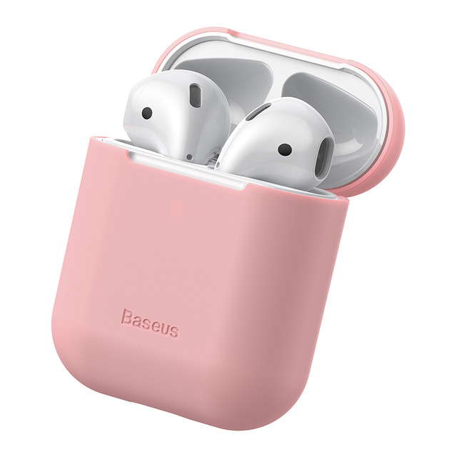 Bao case silicon siêu mỏng cho tai nghe Apple Airpods 1 / 2 hiệu Baseus Ultra thin mỏng 0.88mm, chống vân tay, chống bám bẩn, vật liệu cao cấp