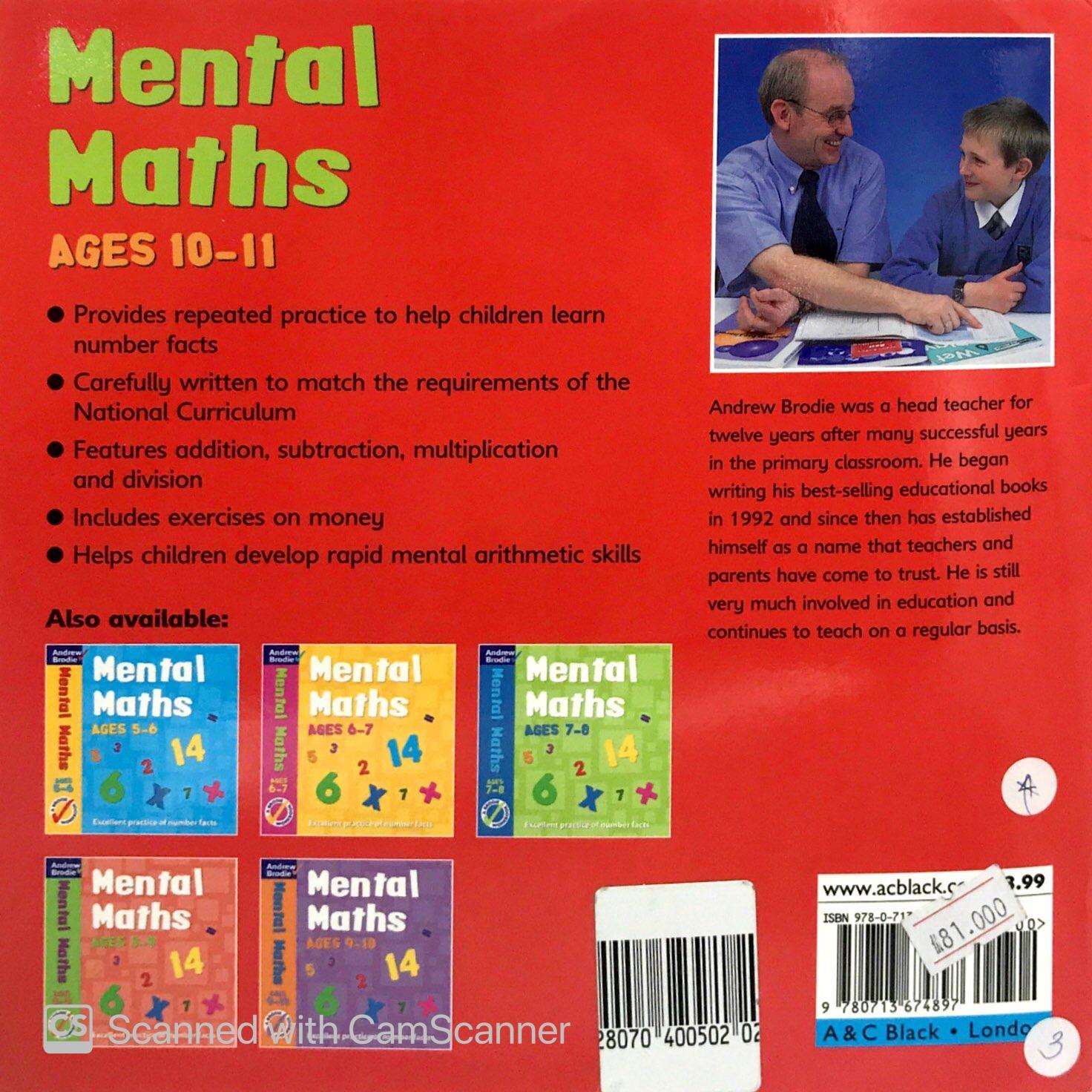 Mental Maths For Ages 10-11 (Mental Maths)