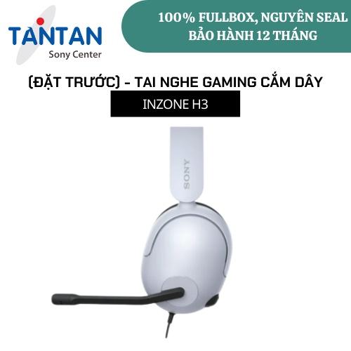 Tai nghe chơi game có dây Sony INZONE H3-Tần số âm trầm mạnh mẽ -Micro boom- Hỗ trợ âm thanh không gian 360 | Hàng Chính Hãng