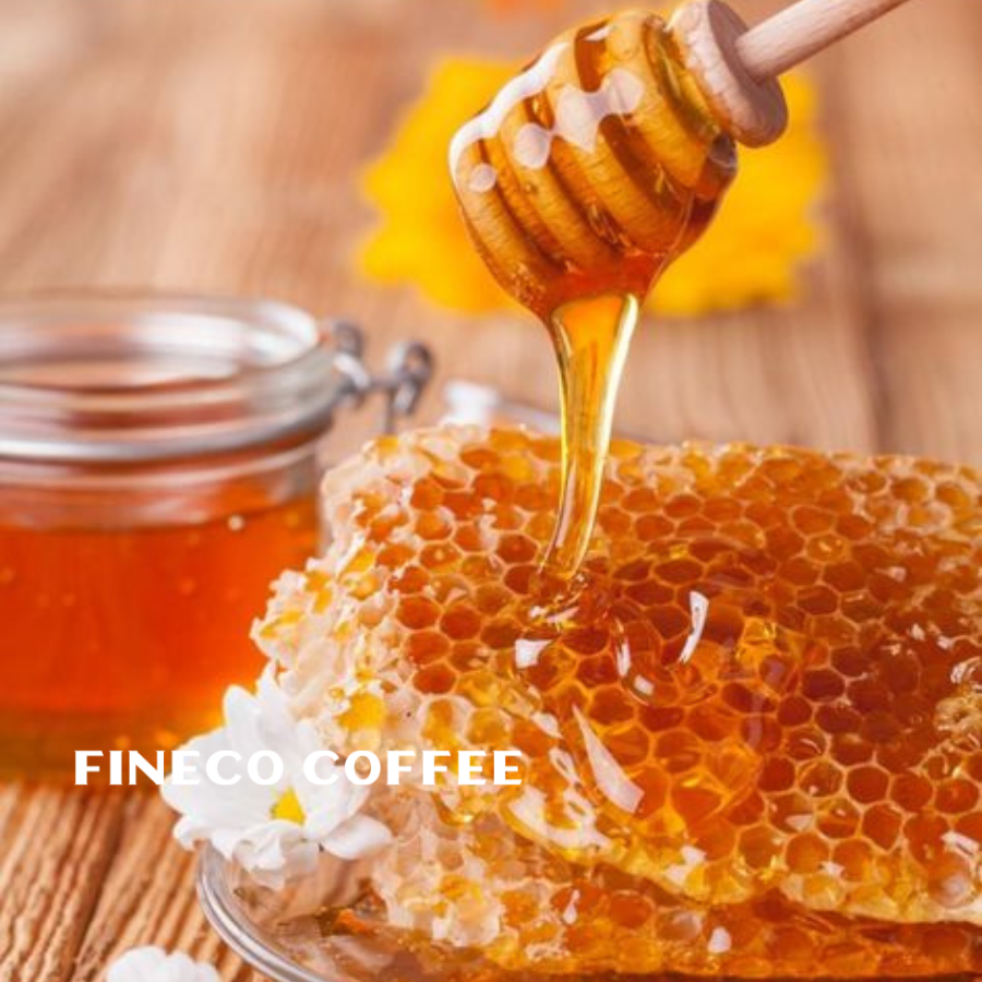 Mật ong hoa cà phê nguyên chất Đắk Lắk, hương vị ngọt ngào của núi rừng Tây Nguyên, Fineco|Hũ thủy tinh 850ml cao cấp dùng để ngâm nghệ, hoa đu đủ|