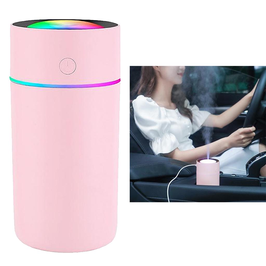 Humidifiers,320ml Ultrasonic Whisper-Quiet Humidifiers for Bedroom with 7 Color LED Display Sleep Timing Mode for Home Baby