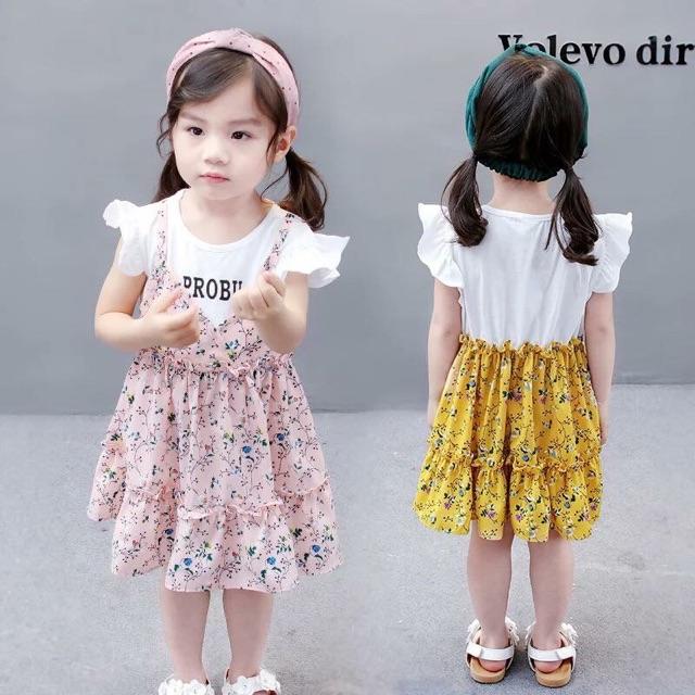 Váy hoa 2 chi tiết DHOA5949 ThanhThuy