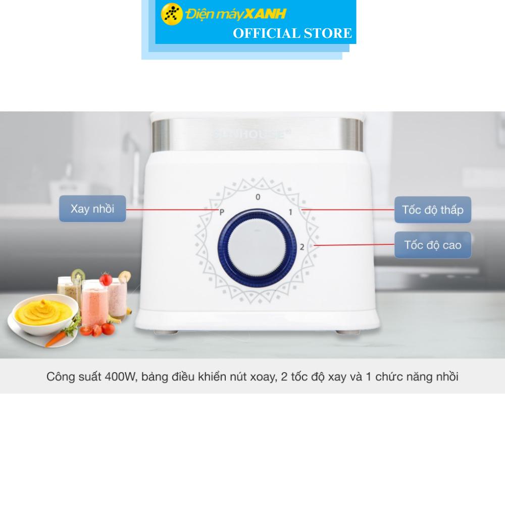 Máy xay sinh tố đa năng Sunhouse SHD5582W - Hàng Chính Hãng