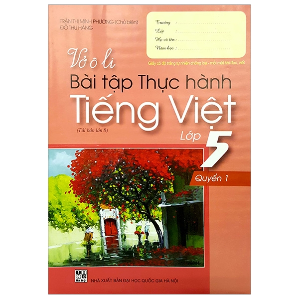 Vở Ô Li Bài Tập Thực Hành Tiếng Việt 5 - Quyển 1 (2019)