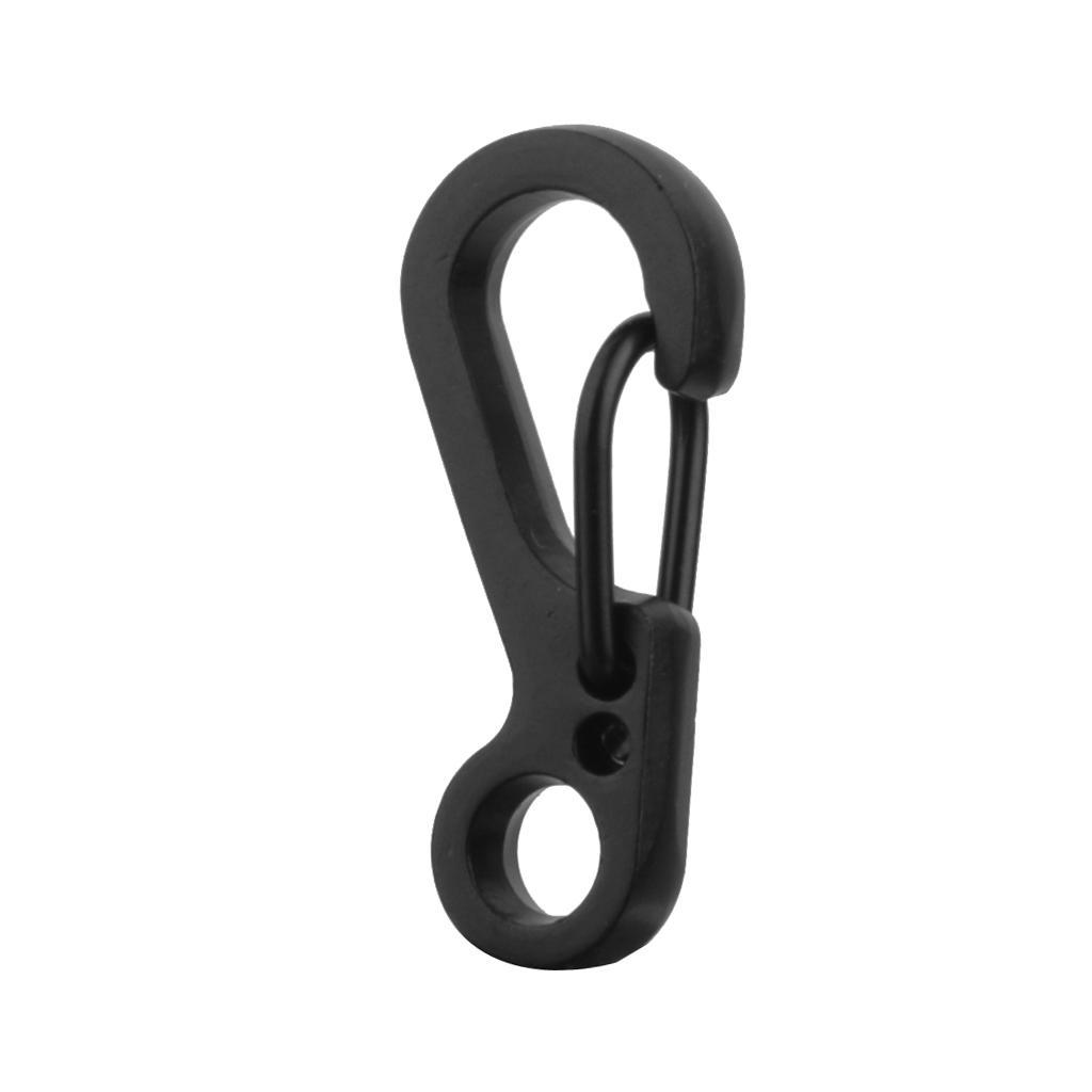 Mini Snap Spring Clip Hook Hang Buckles Carabiner Key Chain Outdoor Survival Tool
