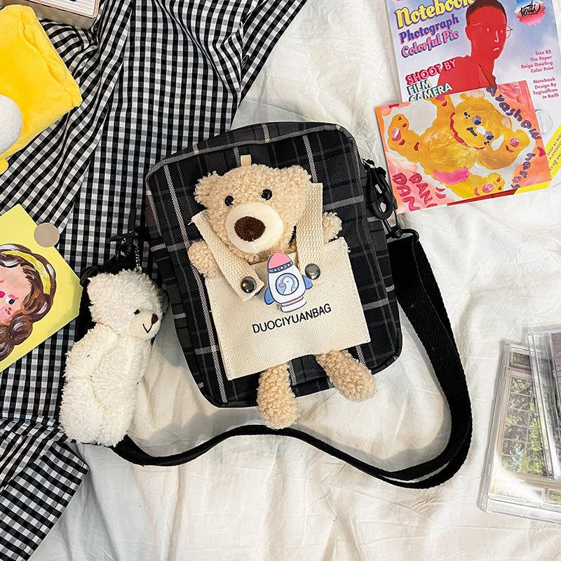 Bag Women's2021New Canvas Messenger Bag Fresh Cute Student Shoulder Bag Korean Style All-Match Japanese Style Small Shou