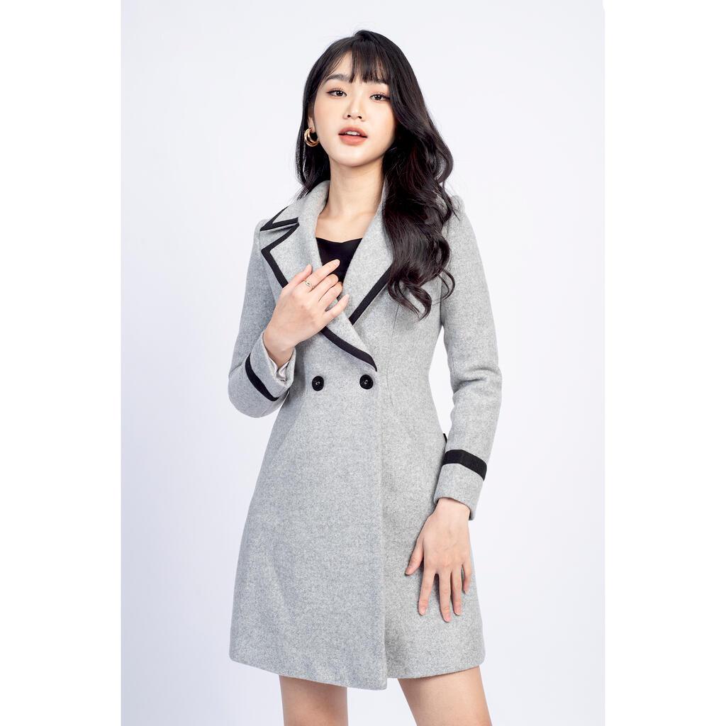 Măng tô dạ, túi chéo MMOutfit M-MT060721011