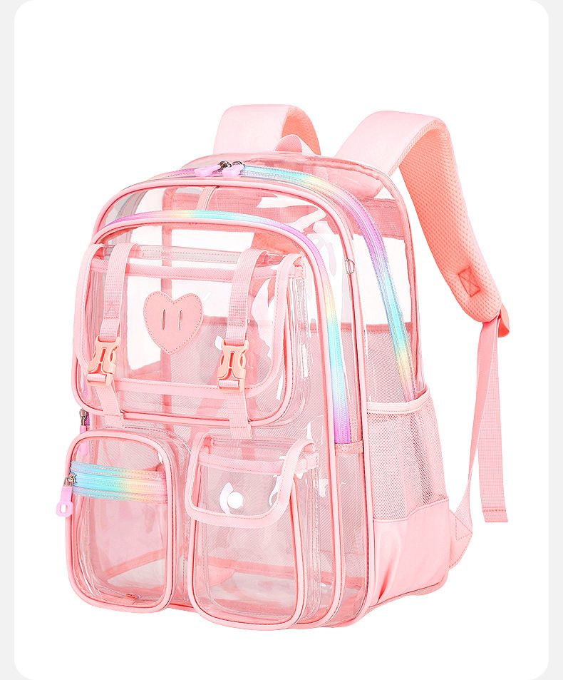 Ba lô trong suốt Ba lô PVC chống thấm nước dành cho cả nam và nữ-HS1324