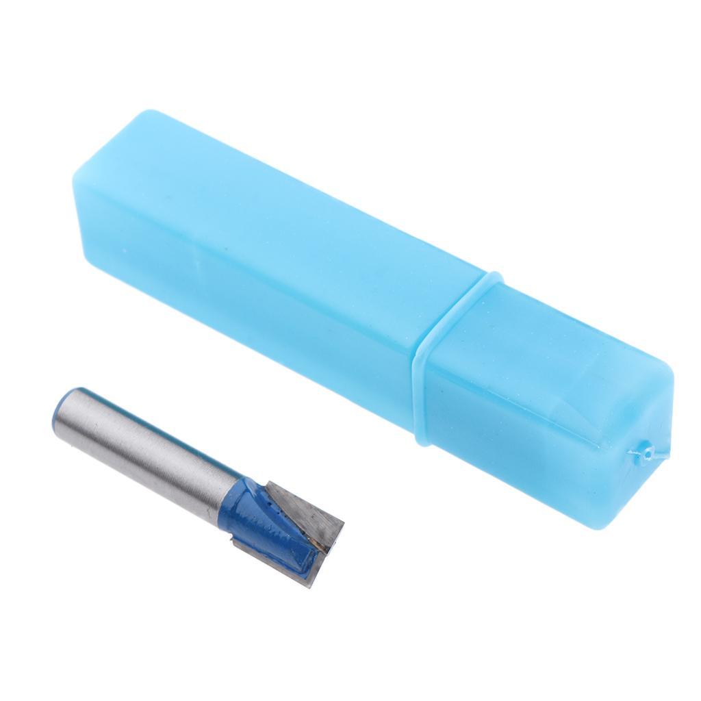 2pcs 8mm Shank CNC Router Bit Tungsten Carbide 1/4" Flush Trim Router
