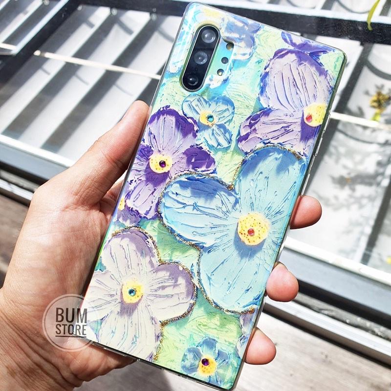 Ốp Lưng Dẻo Hoa Màu Sơn Nước Cho Dòng Samsung Galaxy Note 20 Ultra / Note 20 / Note 10 Plus / Note 10 - BUM STORE GALAXY CASE