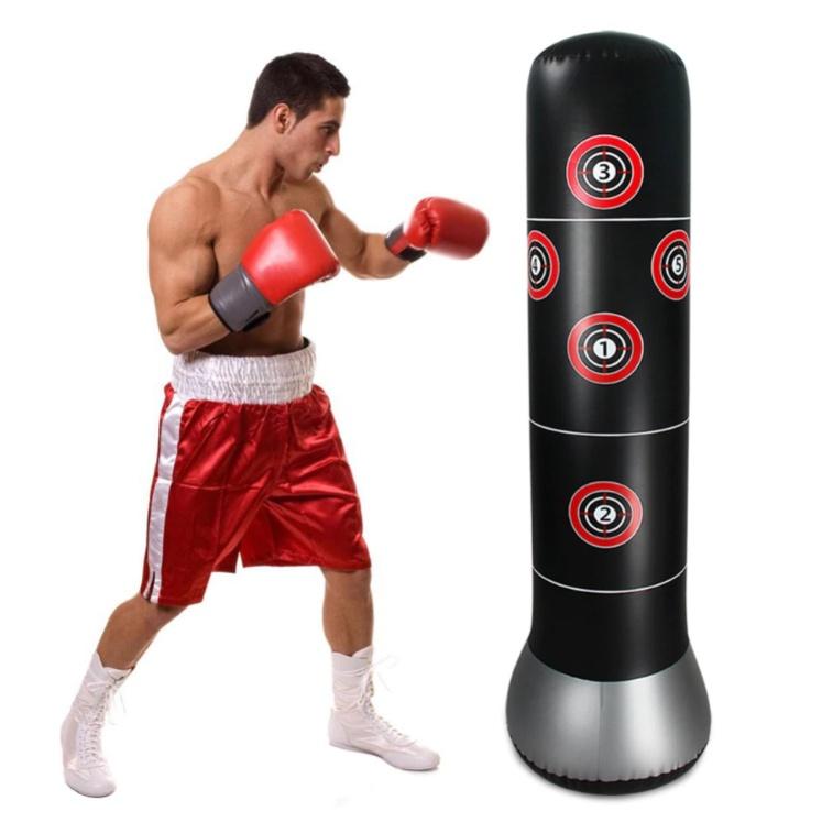 Trụ Đấm Bốc - Bao trụ đấm bốc boxing tự đứng Bền hơn, ưu việt hơn + TẶNG BƠM