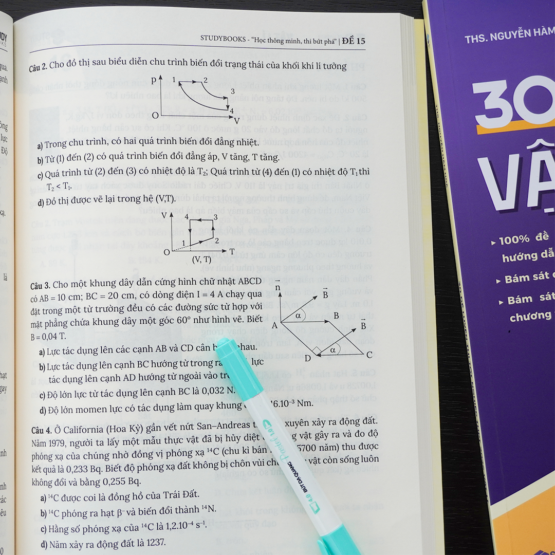Sách 30 Đề Luyện Thi Tốt Nghiệp THPT 2026 Vật Lí