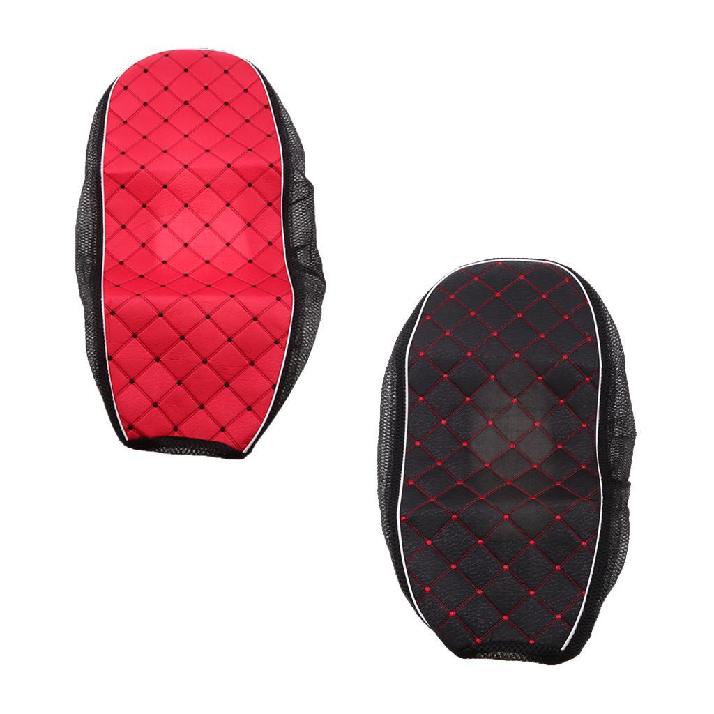 Black L + Red XL Motorcycle Electric Car Scooter Waterproof Seat Protecting Jacket