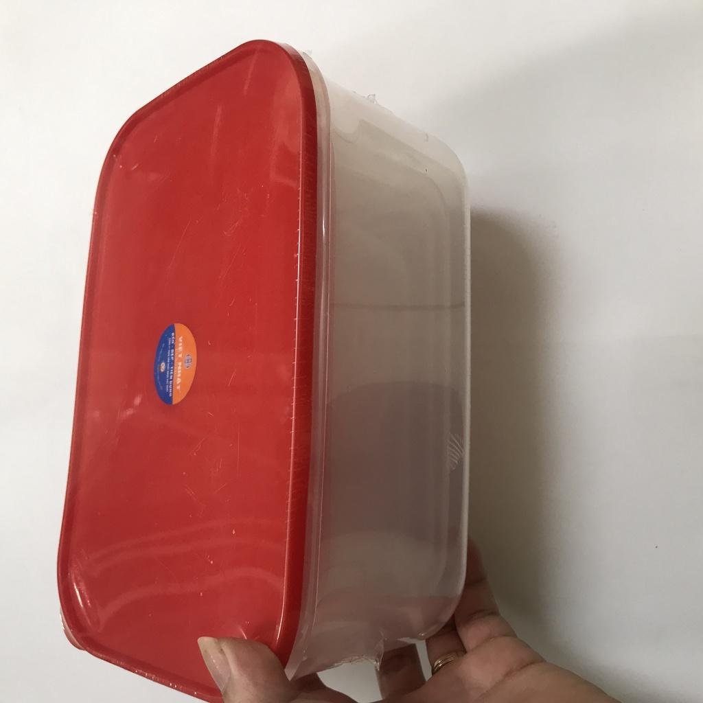bộ 5 hộp đựng thực phẩm tủ lạnh đa năng nhiều kích thước có nắp đậy nhựa việt nhật cao cấp