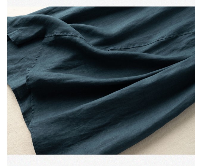 Hình ảnh Đầm suông linen ngắn tay dáng dài, chất vải linen mềm mát, thời trang cho phái nữ Haint Boutique Da71