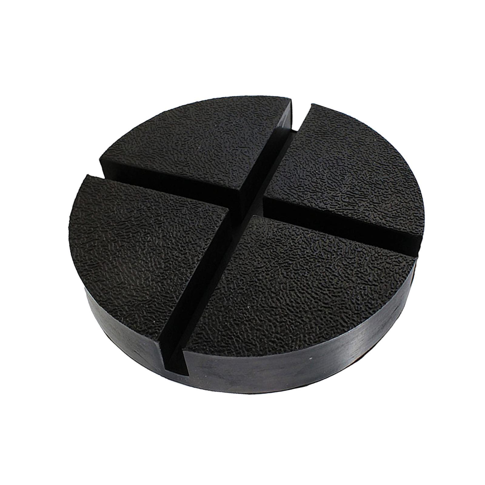 Jack Rubber Pad Jack Stand Pad Floor Jack Adapter Support Block Universal Frame Rail Protector Round Slotted Anti Slip Jacking Pad