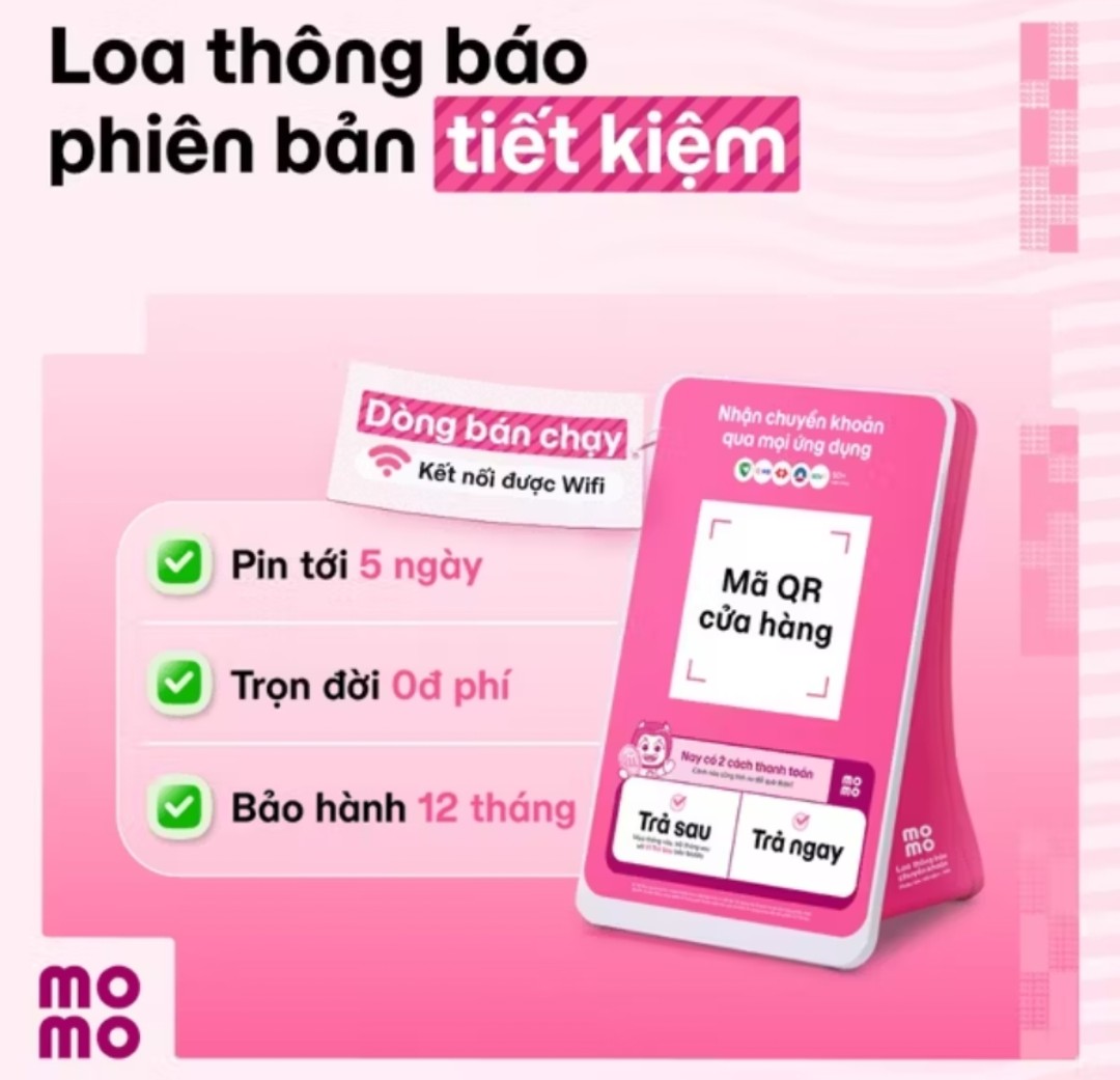 1 LOA THÔNG BÁO CHUYỂN KHOẢN MOMO NGÂN HÀNG KHÔNG MẤT PHÍ