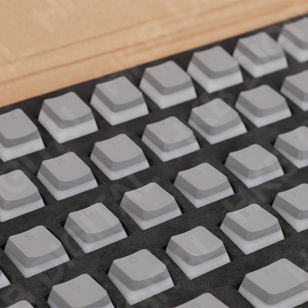 Bánh Keycap Cho Bàn Phím Cơ 108 Phím Xám Trong Suốt Đèn Nền Phù Hợp Với Cho Anne Pro 2 GK61 SK61 GK64 Trò Chơi Máy Tính