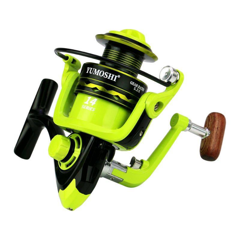 MÁY CÂU ĐỨNG YUMOSHI OE XANH DẠ QUANG MỚI 2022 AnhNamFishing - Xanh dạ quang