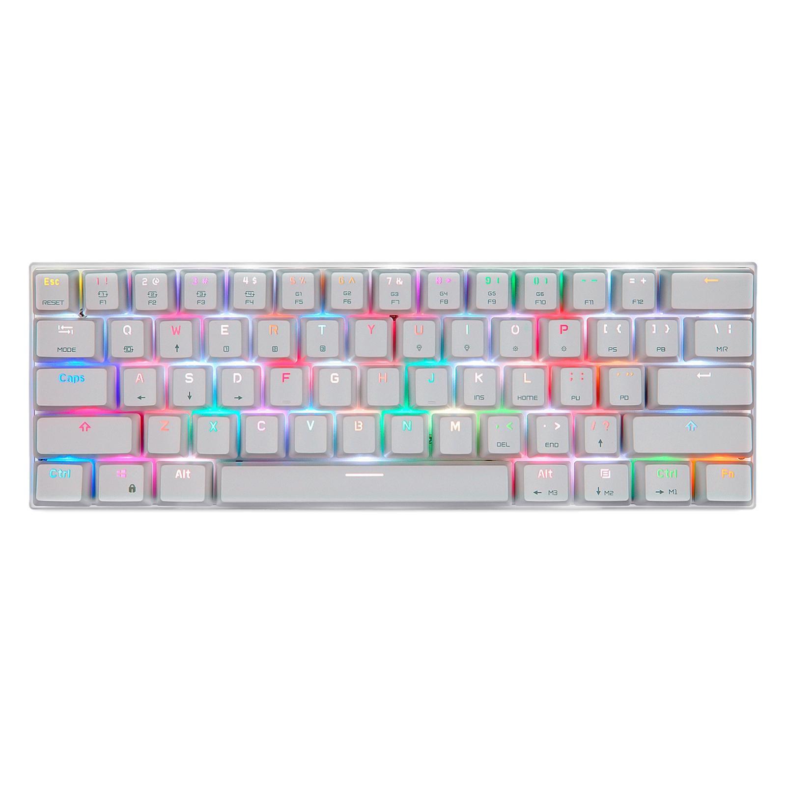 Mechanical Keyboard 61 Key ABS Plasic Classic Durable for Laptop Computer