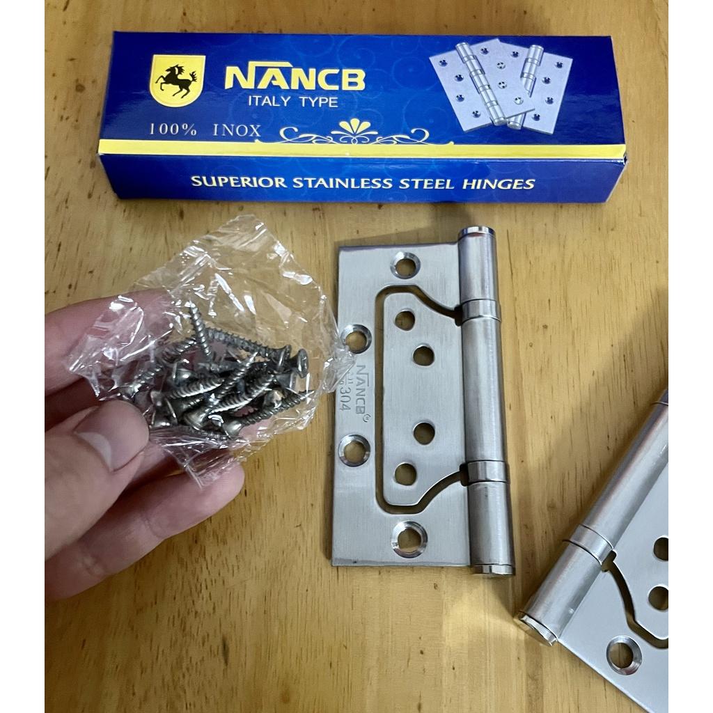 1 cặp bản lề âm dương inox 304 sử dụng cho mọi loại cửa nhôm, gỗ, sắt