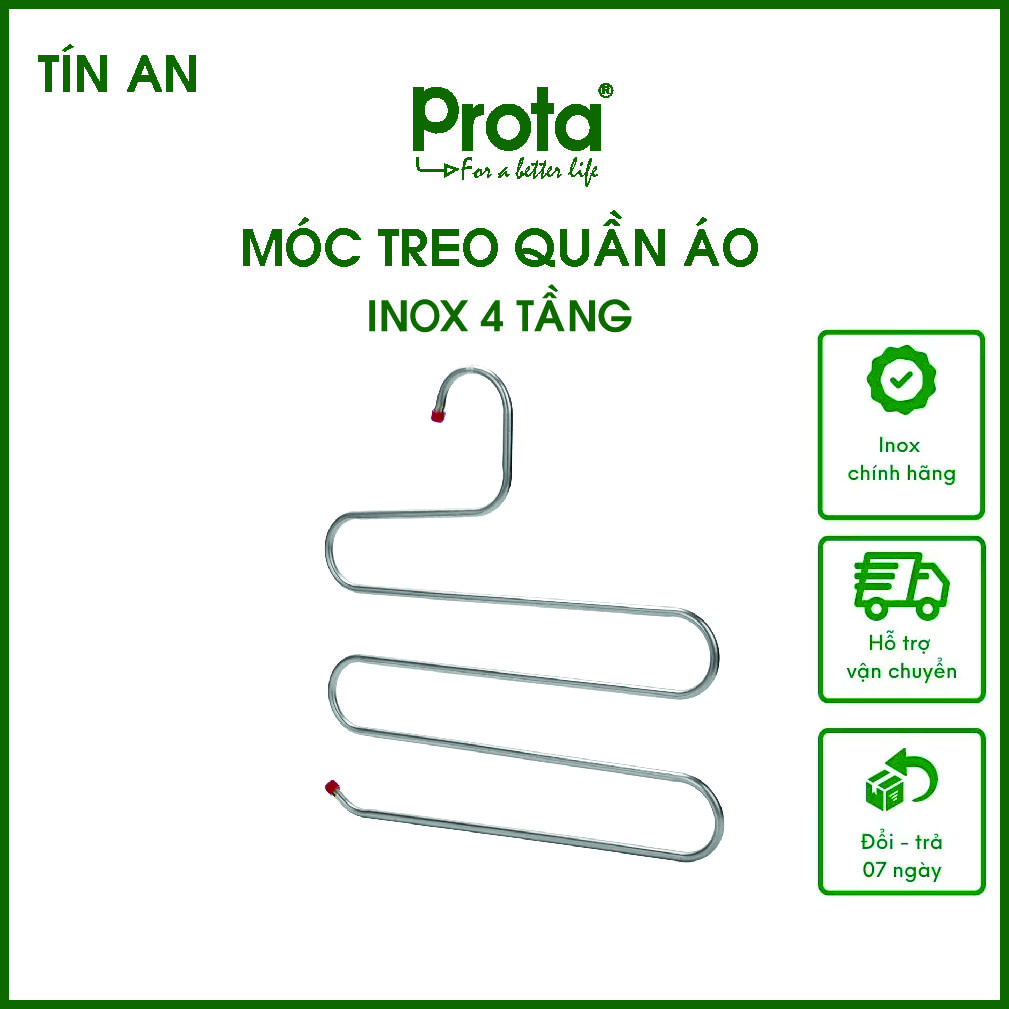 [CHÍNH HÃNG] Prota móc treo 4 tầng inox siêu bền chắc- Cam kết 1 đổi 1- Chất lượng cao