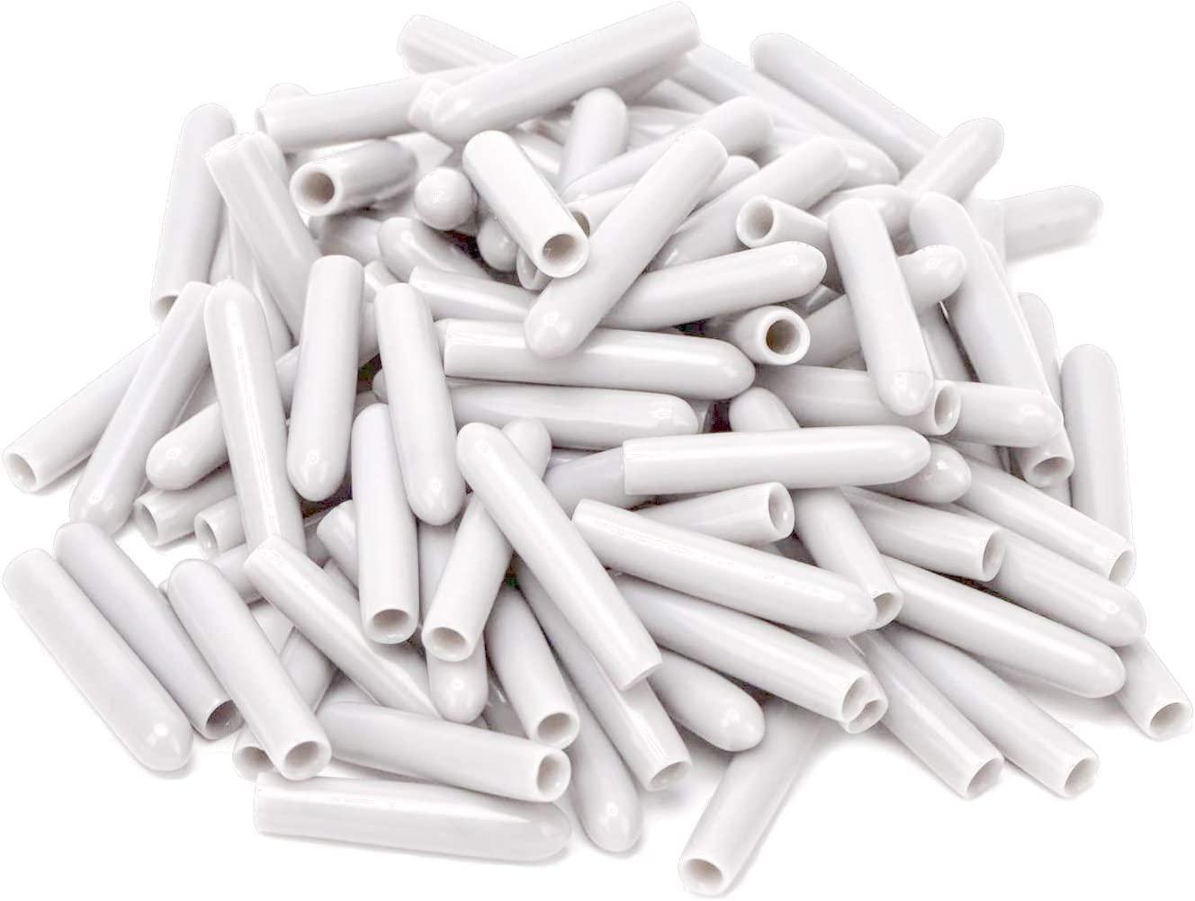 Máy rửa chén Basket Cover, Máy rửa chén Basket 100 Pack Răng Cover Universal PVC Rust Proof&Scratch Pin Màu trắng