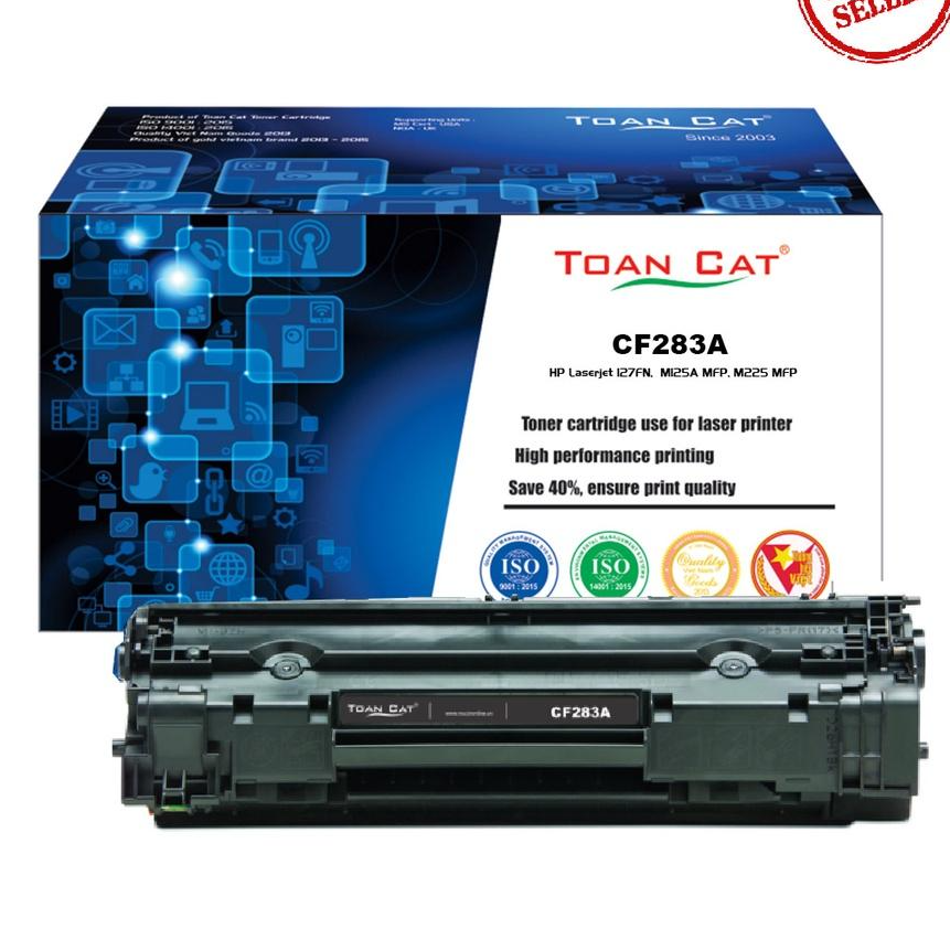 Hộp mực in Toàn Cát - CF283A dùng cho máy in HP Laserjet 127FN, M125A MFP, M225 MFP - HÀNG CHÍNH HÃNG