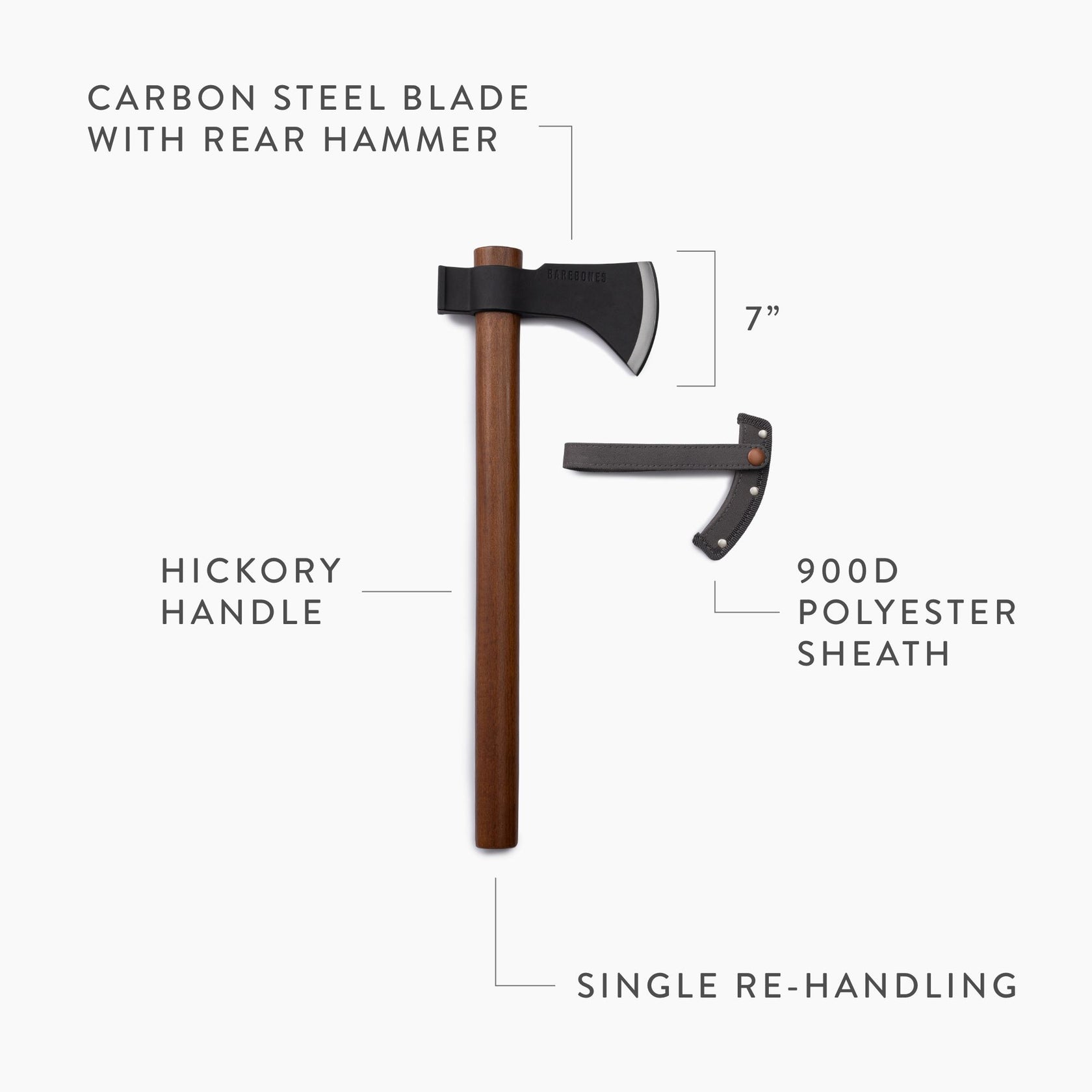 Rìu dã ngoại Barebones Field Hatchet