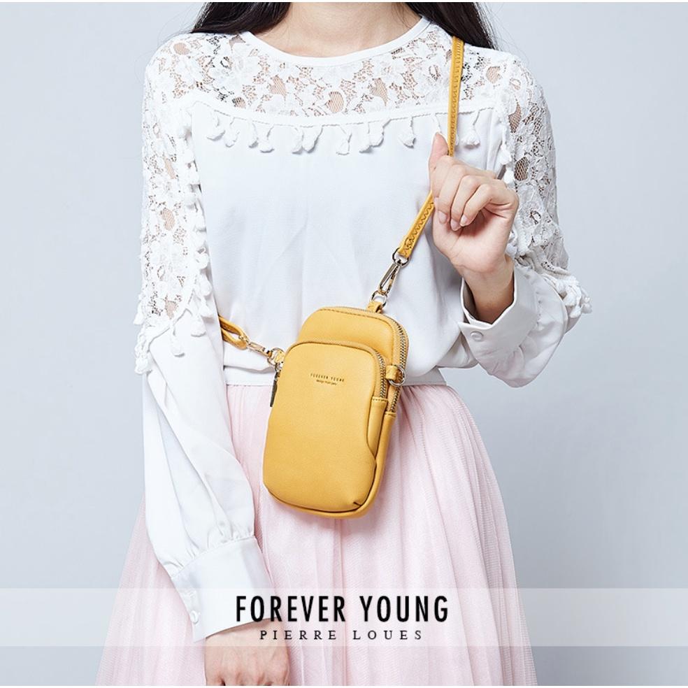 Túi Đeo Chéo Nữ FOREVER YOUNG Đựng Tiền Điện Thoại Kiểu Dáng Basic Thời Trang Da Cao Cấp Cực Đẹp FY02 - Micocah Mall