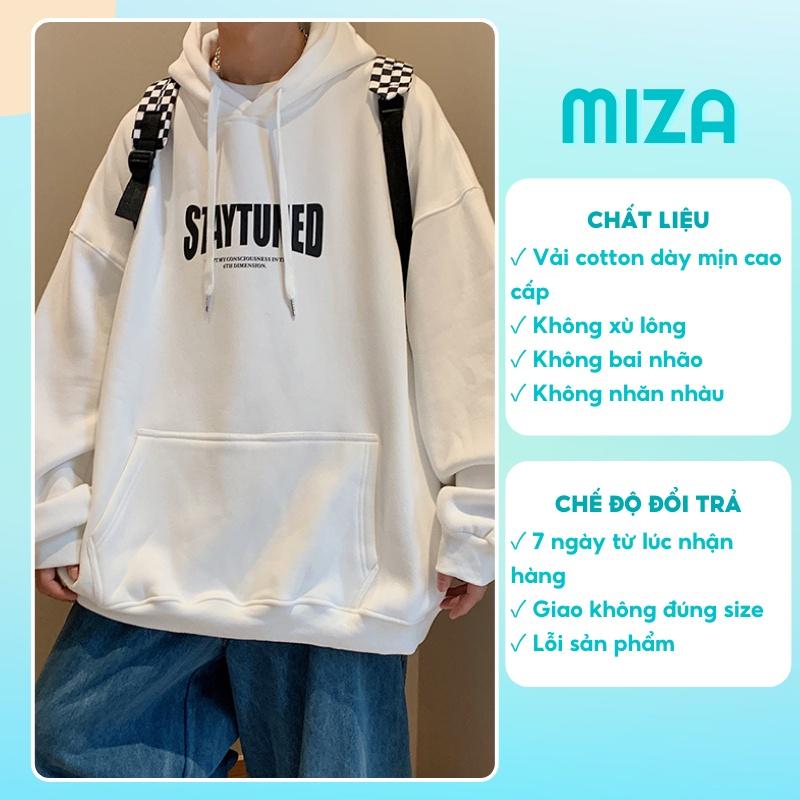 Áo hoodie nam nữ unisex cặp đôi local brand nỉ ngoại form rộng có mũ ulzzang hàn quốc cute zip chống nắng STAYTUNED