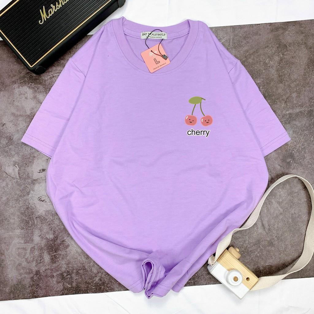 - Áo thun tay ngắn Be Yourself unisex size M L XL - CHERRY